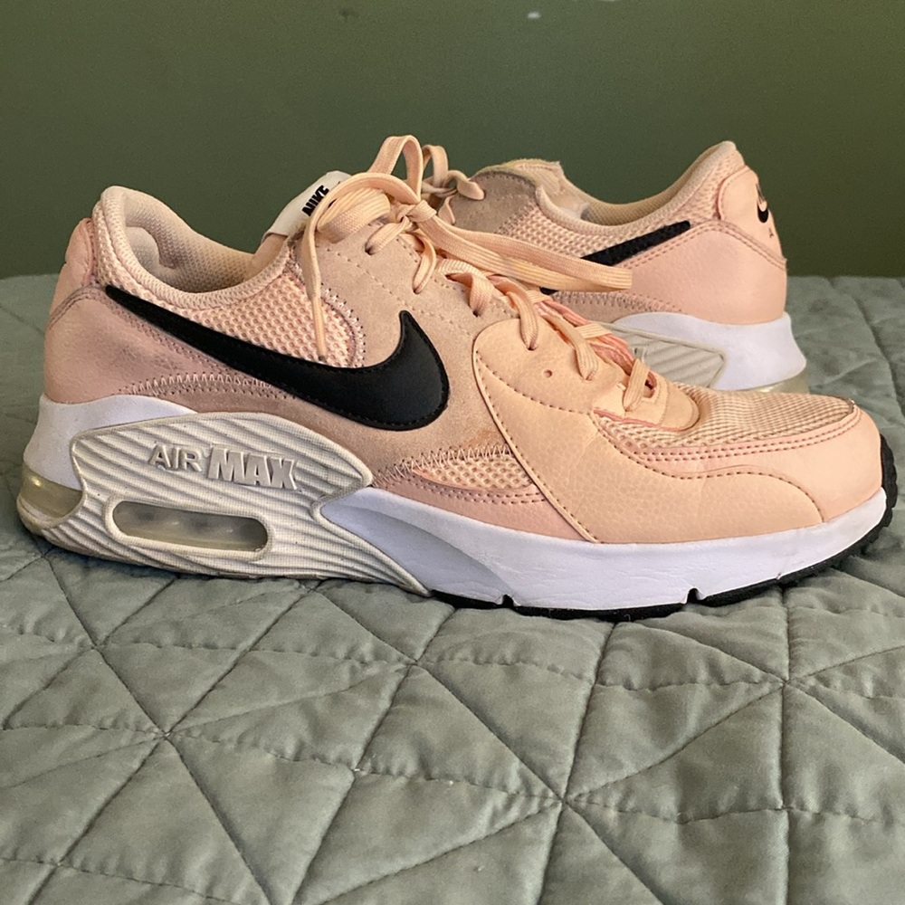 Nike Women's Air Max Sneakers - Peach and Black